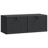 vidaXL Wall-Mounted TV Cabinet Black 78.5 x 31 x 30 cm Engineered Wood