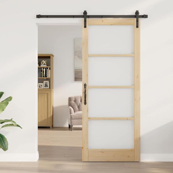 vidaXL Sliding Door ORKDAL Natural 86 x 211 cm