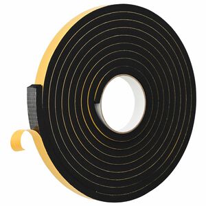 vidaXL Self-adhesive Foam Tape 10 pcs Black 20mm x 5m CR Foam