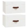 vidaXL Wall-mounted Bedside Cabinets 2 pcs White 40x29.5x22 cm