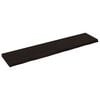 vidaXL Wall Shelf Dark Brown 180x40x(2-6) cm Treated Solid Wood Oak