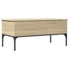 vidaXL Coffee Table Sonoma Oak 100x50x45 cm Engineered Wood and Metal
