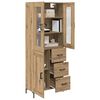 vidaXL Highboard with Drawer 2 pcs Artisan Oak Engineered Wood