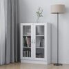 vidaXL Vitrine Cabinet White 82.5x30.5x115 cm Engineered Wood