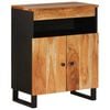 vidaXL Sideboard with 2 Doors 60x33x75 cm Solid Wood Acacia