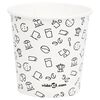 vidaXL Coffee Paper Cups 120 ml 100 pcs White and Black