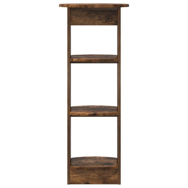 vidaXL Side Cabinet Smoked Oak 40 x 40 x 100 cm Engineered Wood