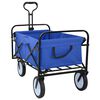 vidaXL Folding Hand Trolley Manual Blue 94 x 53 x 99 cm Oxford Cloth