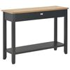 vidaXL Console Table Black 110x35x80 cm Wood