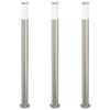 vidaXL Bollard Lights 3pcs 110 cm Stainless Steel IP44