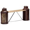 vidaXL Milk Bottle Bench 150x33x64 cm Solid Mango Wood