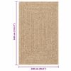 vidaXL Rug ZIZUR 240x340 cm Jute Look Indoor and Outdoor