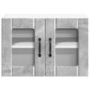 vidaXL Kitchen Cabinet 2 pcs Concrete Grey 60 x 31 x 40 cm
