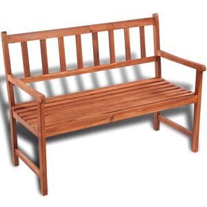 vidaXL Garden Bench | Light Brown | Acacia hardwood | Medium | Durable