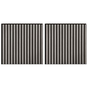 vidaXL Wall Panels 2 pcs 60.5 x 60 cm Grey