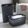 Curver Laundry Basket Set with Lid Style 2x40L Anthracite