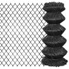vidaXL Chain Link Fence Steel 25x0,8 m Grey