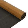 vidaXL Rug Square Brown 100x100 cm Bamboo