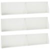 vidaXL Retaining Wall 6 pcs 100 x 12 x 30 cm Steel White