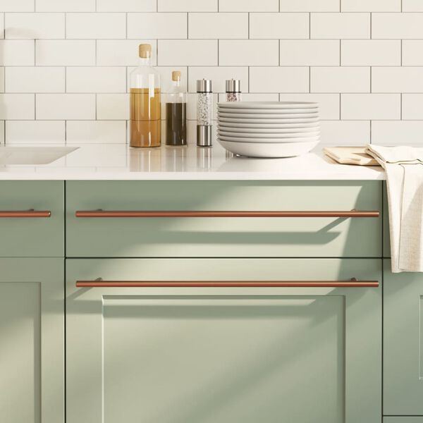 vidaXL Cabinet Handles 10 pcs Bronze 480 mm Stainless Steel