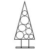 vidaXL Metal Christmas Tree for Decoration Black 60 cm