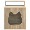 vidaXL Cat House Sonoma 42.5 x 40 x 53.5 cm Engineered Wood