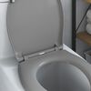 vidaXL Toilet Seat Grey 44.8 x 37.3 x 4.2 cm Duroplast