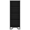 vidaXL Bookcase Black 50x31x137.5 cm Engineered Wood