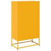 vidaXL Highboard Mustard Yellow 68x39x123 cm Steel