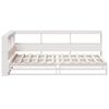 vidaXL Bookcase Bed without Mattress White 100x200cm Solid Wood Pine