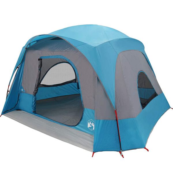 vidaXL Family Tent Cabin 6-Person Blue Waterproof