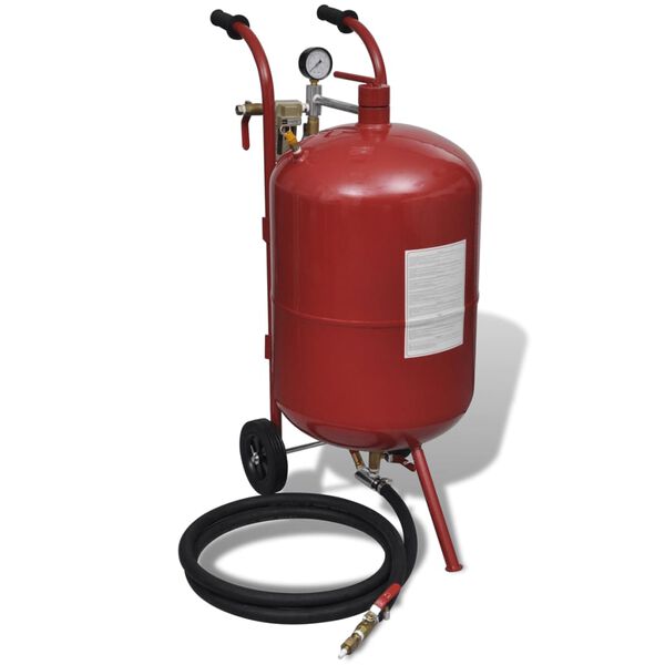 Portable 76 L Sand Blaster with Pressure Gauge