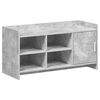 vidaXL Shoe Cabinet Concrete Grey 100 x 39.5 x 51 cm Engineered Wood
