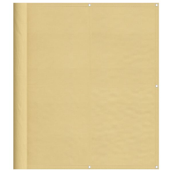 vidaXL Balcony Screen Sand 120x400 cm 100% Polyester Oxford
