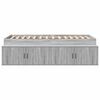 vidaXL Bed Frame with Drawer Grey Sonoma 100 x 200 cm Engineered Wood