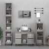 vidaXL Sink Cabinet Grey Sonoma 80x33x60 cm Engineered Wood