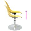 vidaXL Swivel Dining Chairs 6 pcs Yellow PP