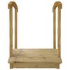 vidaXL Garden Bridge with Rail Impregnated Solid Wood Pine