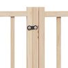 vidaXL Dog Gate with Door Foldable 9 Panels 450 cm Poplar Wood