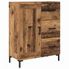 vidaXL Highboard with Drawer 2 pcs Old Wood Engineered Wood