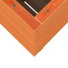 vidaXL Garden Planter Wax Brown 50x50x72.5 cm Solid Wood Pine