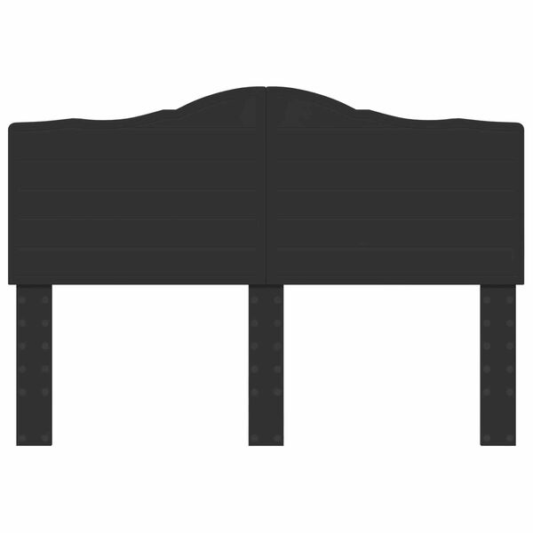 vidaXL Headboard with Headboard Black Oak 150 cm Engineered wood