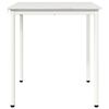 vidaXL Dining Table White 70 x 70 x 75 cm Solid Pine Wood