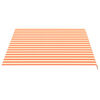 vidaXL Replacement Fabric for Awning Yellow and Orange 4x3 m