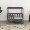 vidaXL Dog Bed Grey 95.5x73.5x90 cm Solid Wood Pine