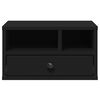vidaXL Printer Stand Black 40x32x22,5 cm Engineered Wood