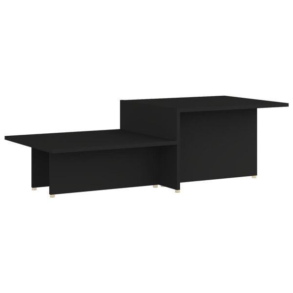 vidaXL Coffee Table Black 111.5x50x33 cm Engineered Wood