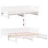 vidaXL Pull-out Day Bed White 203.5 x 184 x 56.5 cm Solid Pine Wood