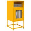 vidaXL Bedside Cabinet Mustard Yellow 36x39x78 cm Cold-rolled Steel