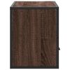 vidaXL TV Cabinet Brown Oak 80x31x39.5 cm Engineered Wood and Metal
